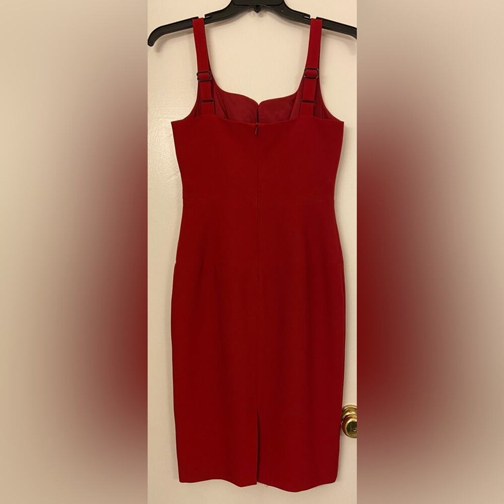 Black Halo Sweetheart Neckline Sheath Dress Red Size 8 - Picture 2 of 9